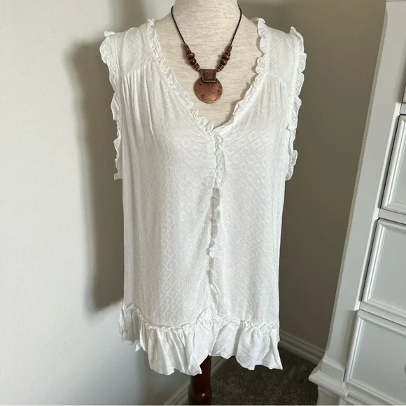 NWT Ruffle Tank - Picture 1 of 8